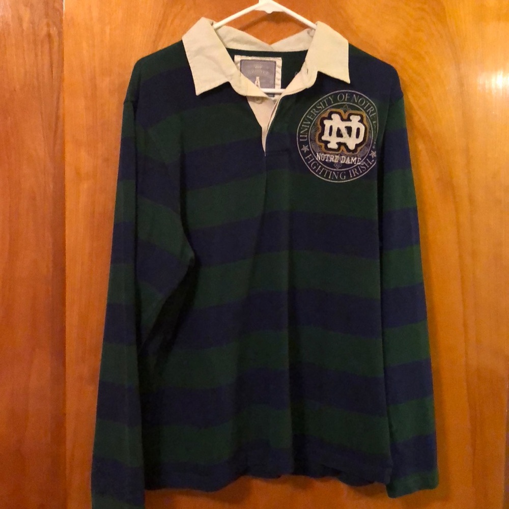 Notre Dame striped shirt size Large